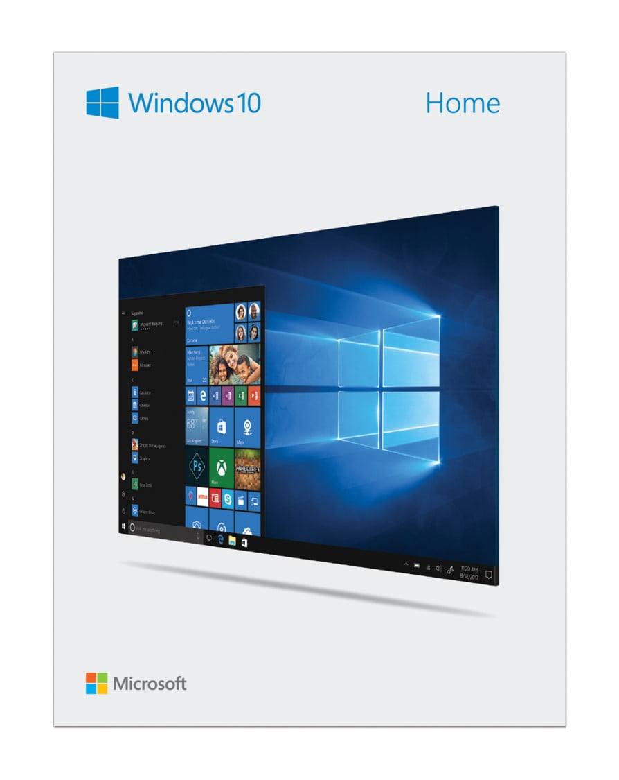 R Roux Aplicando Microsoft Windows 10 Home 32-bit/64-bit Editions - USB Flash Drive (Full  Retail Version) - Walmart.com
