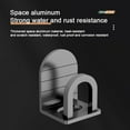 thumbnail image 3 of Kitchen Non-punching Wall Hanging Shelf Sponge Rag Steel Wire Ball Drainage Rack Space Aluminum Sink Sponge Drainage Rack with Back Sticker, 3 of 10
