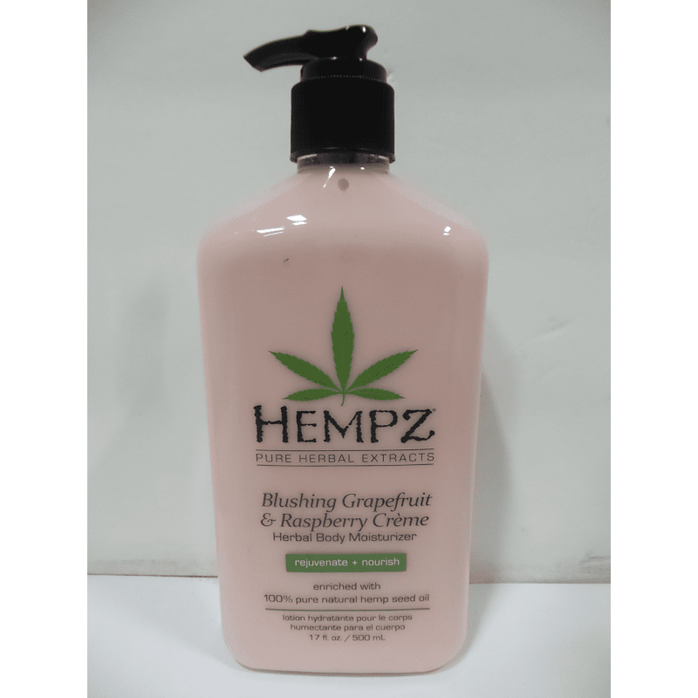 Hempz Herbal Body Moisturizer, Light Pink, Blushing Grapefruit
