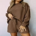 thumbnail image 3 of PENGXIANG Ensemble de Sweat-Shirt et Short Assortis pour Pyjamas Féminins, 3 of 6