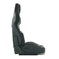 thumbnail image 4 of imerelez Universal Racing Seats with Dual Sliders, PU & Carbon Leather Reclinable Right Passenger Side, 4 of 7