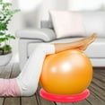 thumbnail image 4 of ELAYARD Red Fixed Ring Yoga Ball Stability Base Explosionproof Design for Home Gym Accessories, 4 of 8