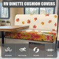 thumbnail image 2 of HELLHERO Maple Leaf Pumpkin RV Dinette Cushion Covers Stretch Camper Cushion Slipcover, Elastic, Suitable for Loveseat Couch, Fit for Booth Seat Sofa, 2 of 4