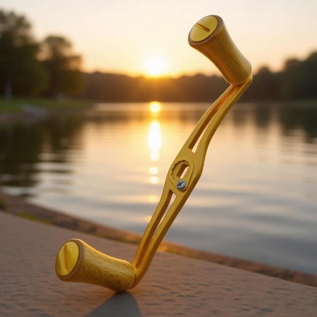 Zeiwohndc Aluminum Fishing Reel Handle with Quality Grip for Better Control Fishing Reel