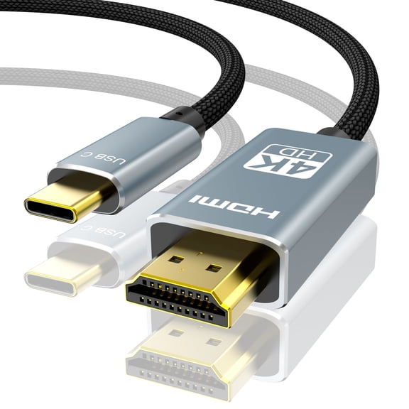 4K HDR HDMI Cable 6ft, 4K 60Hz Nylon Braided Cord for Gaming TV - Unisex