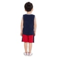 thumbnail image 5 of Wonder Nation Toddler Boys Patriotic Sleeveless Basketball Jersey and Shorts Set, 2-Piece, Sizes 12M-5T, 5 of 7