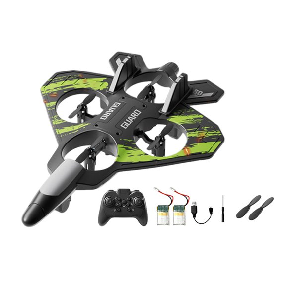 Avión de control remoto de espuma, planeador RC, resistente a caídas, anticolisión, portátil, para niños mayores de 14 años, modelo de avión de verde