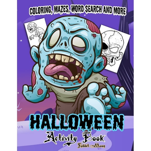 Halloween Collection Halloween Activity book: A Fun Kid Workbook Game For Learning, Coloring, Mazes, Word Search and More !, Book 3, (Paperback)