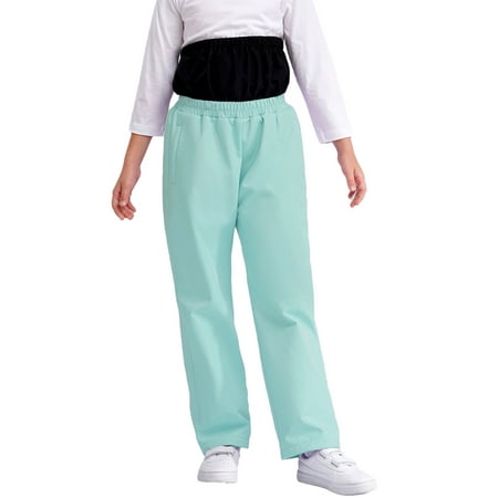 Zaldita Girls Windproof Skiing Pants Winter Warm Hiking Pants Elastic Waist Snowboarding Trousers Light Green 14