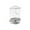 Gray, variant on syligr Automatic Bird Feeder for Parrots Small Birds Transparent Wall Mounted Seed Dispenser for Cage Easy to Fill and Clean No Spill Design for Home and Outdoor Use