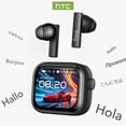 thumbnail image 1 of [Ultra HD Screen] HTC NE40 Earphones Bluetooth V6 TWS Sports Wireless Headphones AI Translator Earbud In-Ear Noise Reduction Mic, 1 of 2