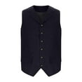 thumbnail image 5 of Mens Suit Vest Qiggri Men's New Fashion Blazer Solid Breasted Slim Waistcoat V-Neck Vest For Men, 5 of 5