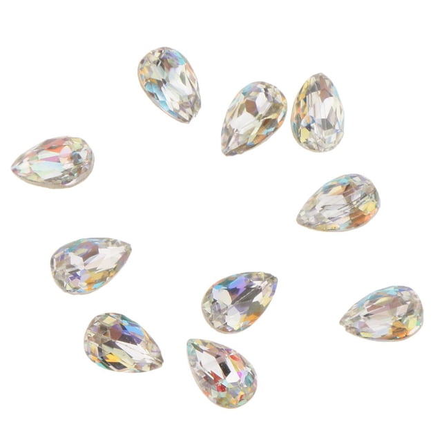 10 Unids Belleza Nail Salon Tools, Bling 3D Nail Art Rhinestone DIY Decoración Nail Studs Sunnimix Nail Art Rhinestone