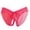 Hot Pink, variant on Riforla Women's Underwear Women's Transparent Underwear with Low Waist and Seamless Mesh Fun Bow Knot Comfortable Triangle Pants Womens Panties Briefs Black One Size