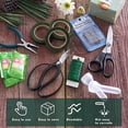 thumbnail image 3 of Alambre floral verde calibre 22, alambre flexible de paleta, herramientas para estilizar flores, manualidades, coronas y arreglos florales navideños. 3 rollos de 114 yardas., 3 of 4