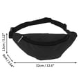 thumbnail image 3 of Unique Bargains 1 Pc Stylish Sports Waist Bag Minimalist Fanny Pack for Sports Black, 3 of 6