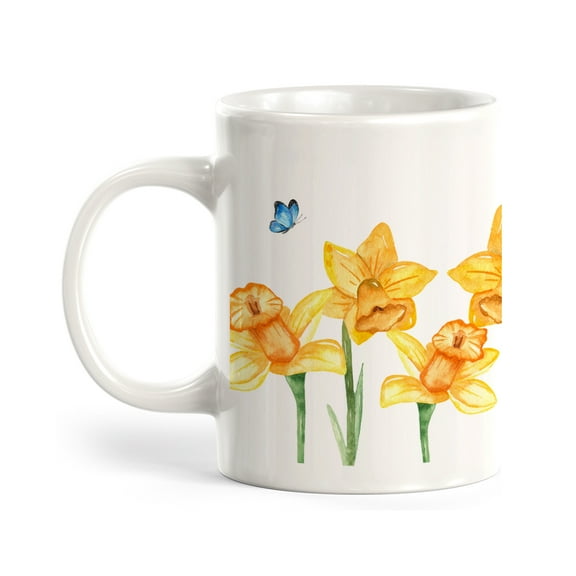 Daffodils 11oz Plastic Coffee Mug
