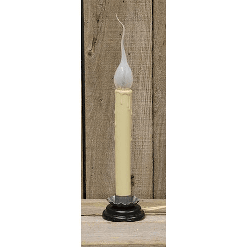 Winter Wonderland Signature Set of 2 11” Brass Electric Candlestick Lamps 