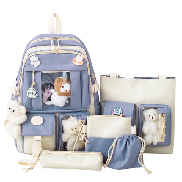 Conjunto De Mochila Escolar, Bolso De Mensajero, Bolso De Moda, Estuche Para Lápices, Conjunto De Mochila Encantador Para Niña Para Viajes