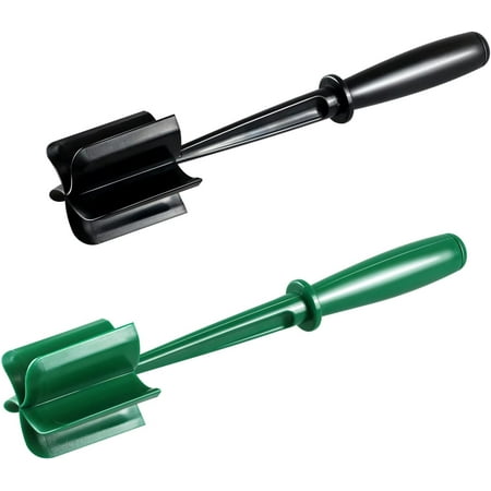 

2PCS Meat Chopper Hamburger Chopper Professional Multifunctional Heat Resistant Nylon Ground Beef Smasher Kitchen Tools for Potato Fruits Vegetable Safe For Non-Stick Cookware(Black+Green)