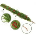 thumbnail image 4 of Christmas Artificial Cypress Leaves Garlands Rattan, Lightweight Beautiful Artificial Garland for Halloween Thanksgiving Wedding Party Decor 70.9Inch Green, 4 of 6