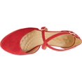 thumbnail image 5 of Women's Walking Cradles Pammy Cross Strap Pump Red Suede 10.5 W, 5 of 6
