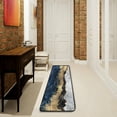 thumbnail image 6 of Kitchen Rugs and Mats Non-Skid Washable Runner Rugs Navy Blue Marble with Golden Veins Long 72x24 inch for Floor Cushioned Hallway Entryway Indoor 2x6, 6 of 7