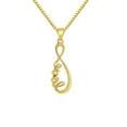thumbnail image 3 of Precious Stars 14K Yellow Gold Love Infinity Symbol Pendant with 16" Chain Necklace, 3 of 7
