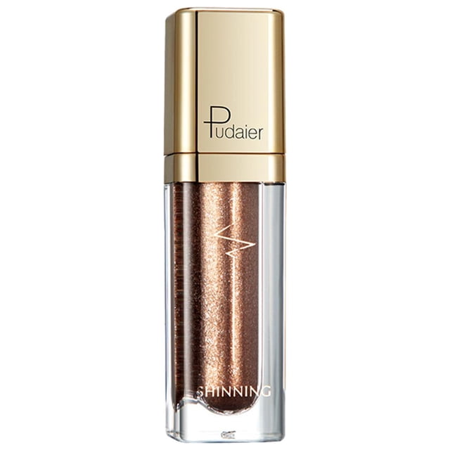 Maquillaje de base de sombra de ojos Presente de larga duración Marron oscuro Yuyangstore Sombra de ojos líquidos