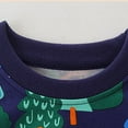 thumbnail image 5 of Ccpelsie Boy Sweatshirts Toddler Boy Long Sleeve Cotton Sweatshirt Boys Pullover Shirt Print Tops for Kids(Navy,3), 5 of 9