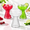 Clear Ripple Ribbed, variant on 11 Oz Pink Clear Disposable Plastic Margarita Glasses, 40 Pack