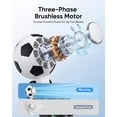 thumbnail image 3 of Portable Handheld Fan with Ice Cooler, 5-Speed Settings, Soccer-Shaped Mini Personal Fan, 4000mAh Rechargeable Pocket Fan for Travel/Outdoor/Office Use, Up to 20 Hours of Run Time,Black, 3 of 9