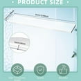 thumbnail image 3 of Clear Shelving Set Bathroom Kitchen Wall Cabinet Storage Solution, 3 of 8