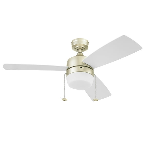 Honeywell 44" Barcaderro Champagne Ceiling Fan, Pull Chain, 3 Blades