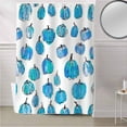 thumbnail image 5 of Fabric Shower Curtain Fall Thanksgiving Blur Pumpkin Simple Lines Shower Curtains with 12 Hooks Waterproof Machine Washable Bath Curtains for Bathroom, 36 x 72in, 5 of 6