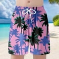thumbnail image 2 of Icvfdpl Kids Boy Swim Trunks Child Girls Casual Floral Printing Shorts Summer Hawaii Holiday Beachwear Leisure Swimwear 14-16 Years, 2 of 7