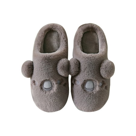 

Eloshman Men Slippers Soft Plush Booties Slipper Fluffy Winter Shoe Outdoor Lightweight Lined Boots Breathable House Shoes Brown 10-10.5