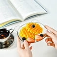 thumbnail image 4 of Cute Cartoon Shape Bear Spit Bone Dish Dessert Plate Creative Plastic Desktop Trash Tray Snack FoodFruit Plate Kitchen Tableware 1pc mini box, 4 of 6
