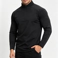 thumbnail image 4 of vdgthytj Shirts for Men Long Sleeve Stand Collar Quarter Zip Lightweight Basic Fall Athleisure Pullover Tops(5X-Large,Black), 4 of 7