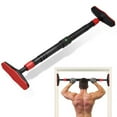 thumbnail image 1 of Barra de dominadas para puerta, barra de dominadas para puerta con ancho ajustable de 28-41.3, barra de ejercicios antideslizante, barra de entrenamiento de fuerza sin perforaciones con capacidad de, 1 of 7