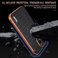 thumbnail image 2 of Case Designed for iPhone 13 Pro Max, Classic Crocodile Texture PU Leather + Plating Frame Shokcproof Lightweight Ultra Slim Case Cover for Men Women for iPhone 13 Pro Max, White, 2 of 8