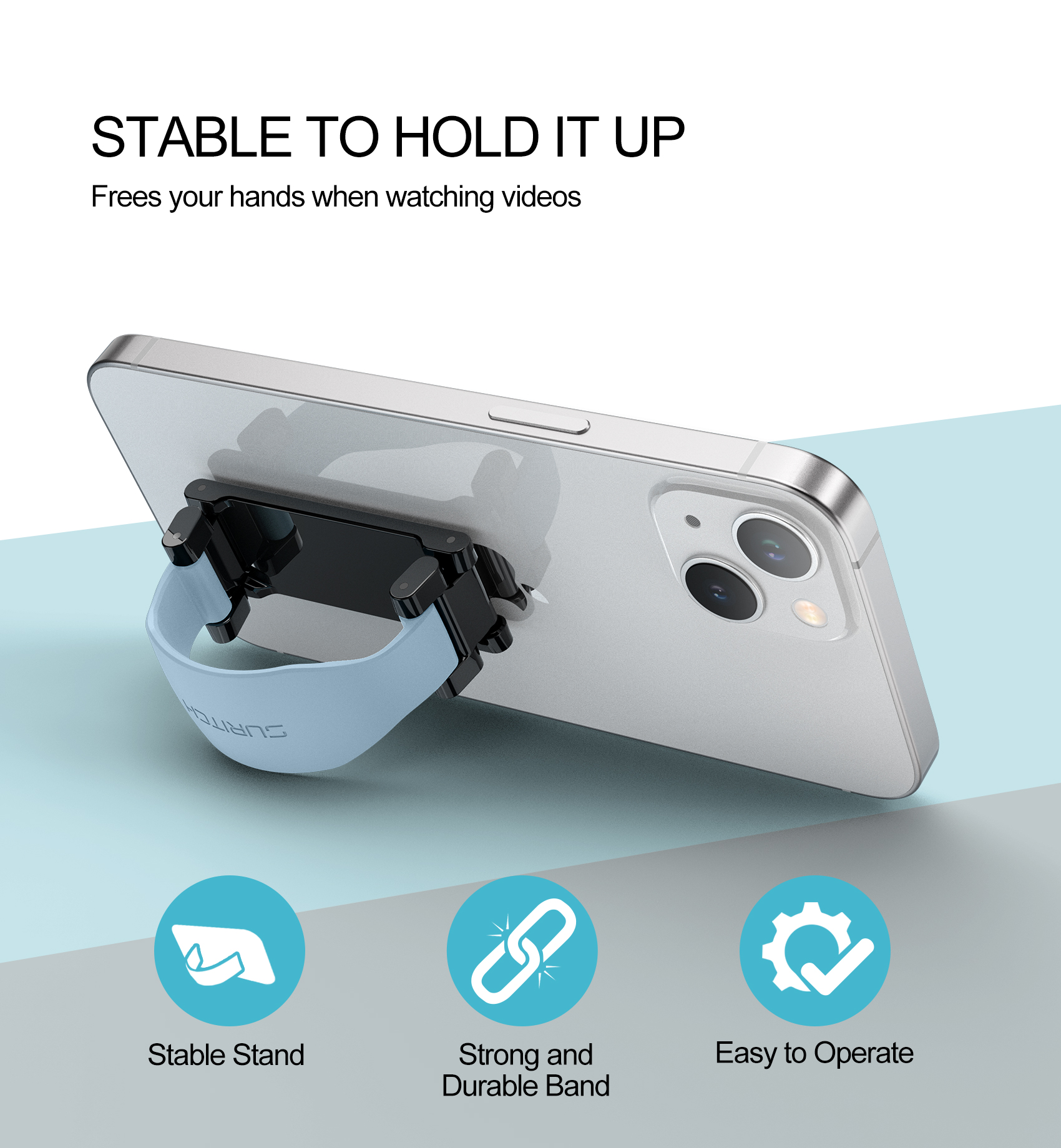 Universal Finger Pop Stand For Cell Phone – Grip & Stand For IPhone Android