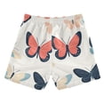 thumbnail image 7 of FORMRS Boys Swim Trunks Quick Dry Mesh Liner Boardshorts Sizes XS-XL, Beige Butterflies, 7 of 7