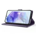 thumbnail image 3 of Allytech Flip Wallet Case for Samsung Galaxy A15, with Credit Card Slots, Magnetic Clasp, Slim Thin RFID Blocking Premium PU Leather Shockproof Kickstand Cover Case for Women Men - Purple, 3 of 7