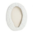 Mainstays Basic White Polyester 19" x 22" Toilet Lid Cover