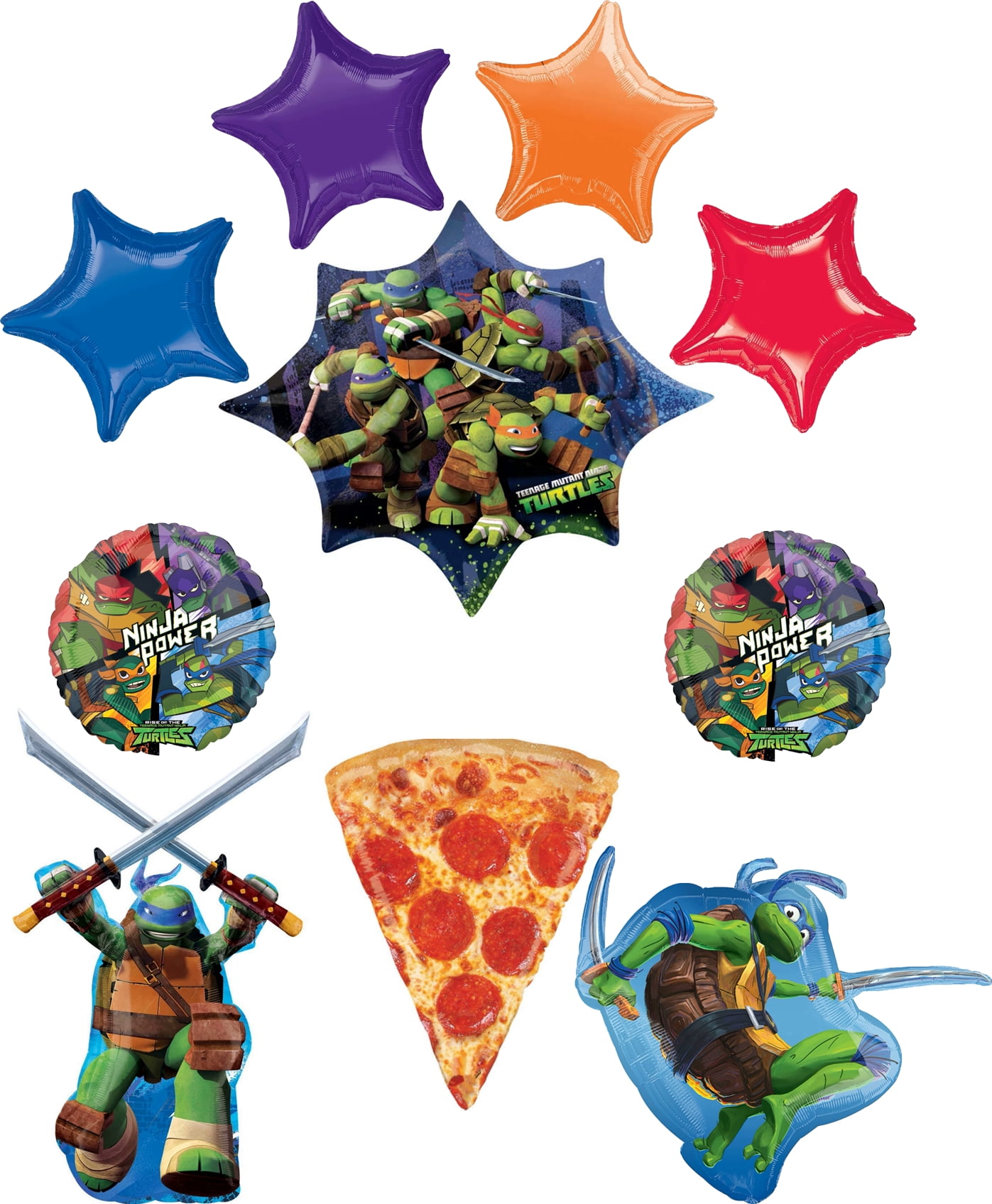 Teenage Mutant Ninja Turtles Party Supplies TMNT Leonardo and Pizza