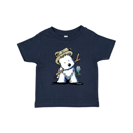 

Inktastic Westie Fishing Buddy Gift Toddler Boy or Toddler Girl T-Shirt