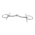 thumbnail image 2 of DYNWAVECA Horse Bit Training Equipment Replacement Outdoor O Ring Bit Snaffle for Outdoor Activities Daily Equestrian Practice Control Silver, 2 of 9