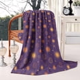thumbnail image 2 of Purple Sun Star Circle Pattern Blanket,Comfortable Soft Flannel Throw Blanket,All Season,Warm Lightweight Blankets for Sofa Bed Couch Living Room Chair,50"x60", 2 of 4