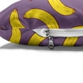 thumbnail image 4 of Violet Pet Bed, Hand Drawn Repeated Cartoon Banana Fresh Fruit Motifs on Plain Backdrop, Resistant Pad for Dogs and Cats Cushion with Removable Cover, 24" x 39", Yellow Pale Eggplant, by Ambesonne, 4 of 4
